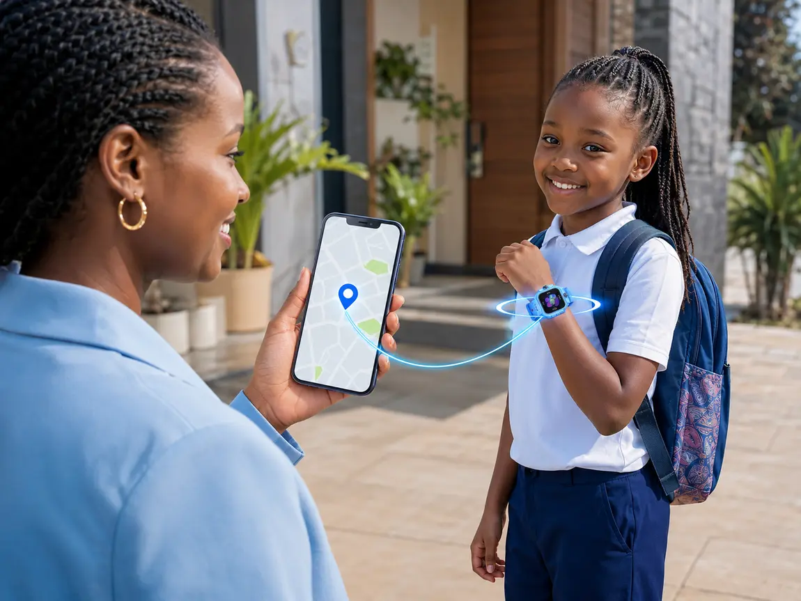 Parent using the Y31 GPS location feature